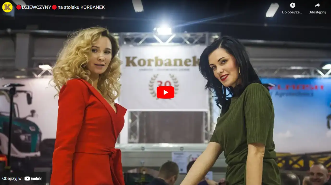 Film rolniczy Korbanek dziewczyny na targach Kielce
