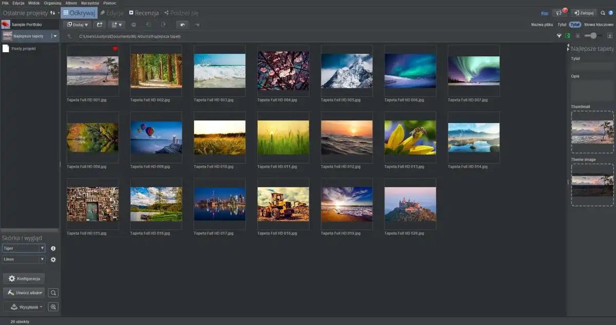 Program do katalogowania zdjęć